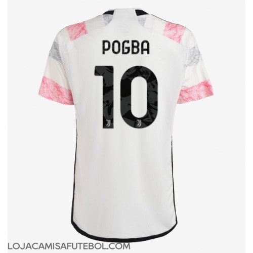 Camisa de Futebol Juventus Paul Pogba #10 Equipamento Secundário 2023-24 Manga Curta
